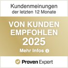 ProvenExpert &middot; Von Kunden empfohlen 2025